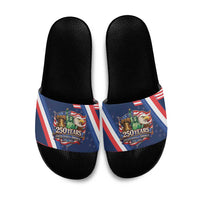 America 250th Anniversary Slide Sandals USA 1776-2026 Patriotic Eagle