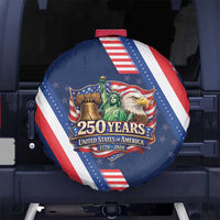 America 250th Anniversary Spare Tire Cover USA 1776-2026 Patriotic Eagle