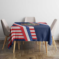 America 250th Anniversary Tablecloth USA 1776-2026 Patriotic Eagle