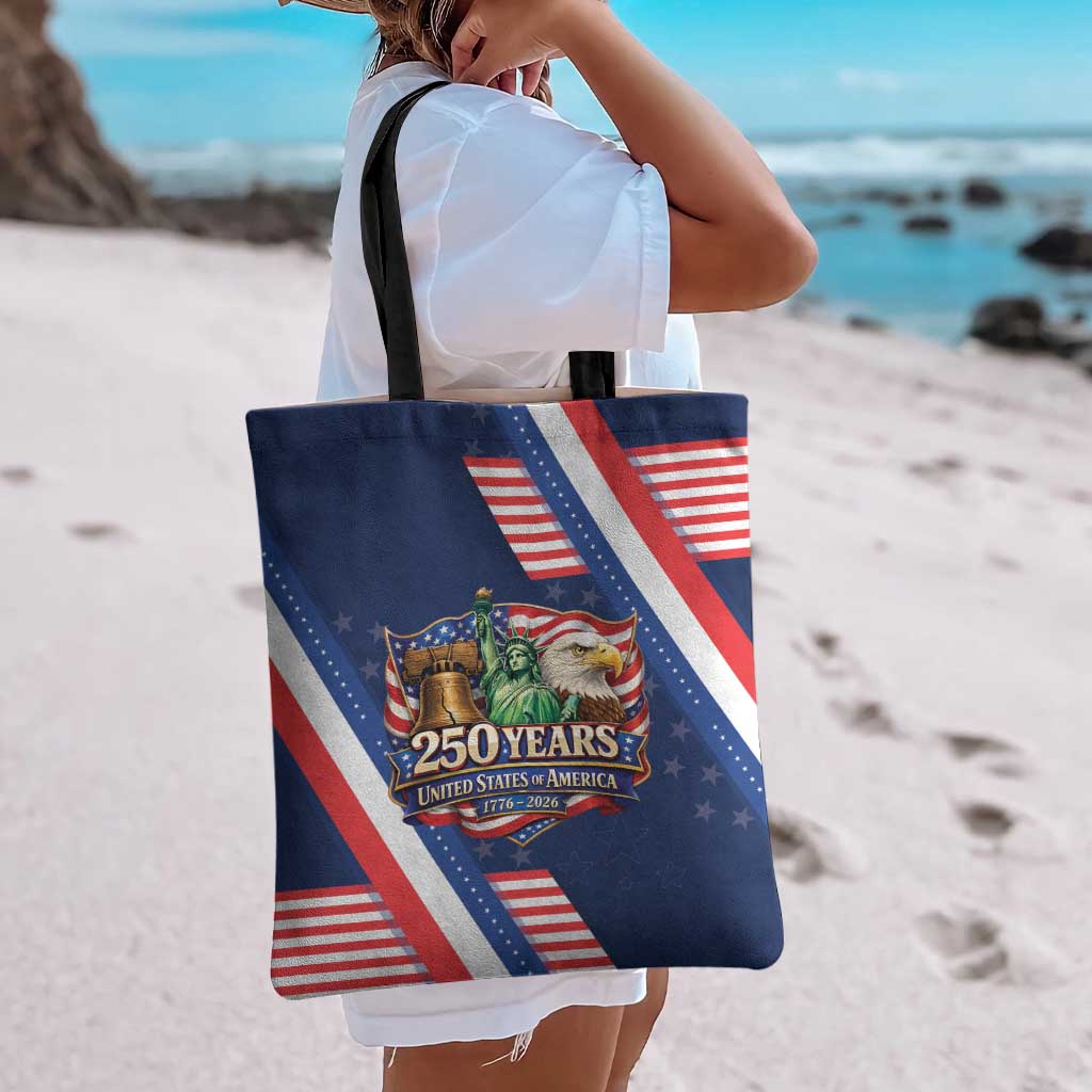 America 250th Anniversary Tote Bag USA 1776-2026 Patriotic Eagle