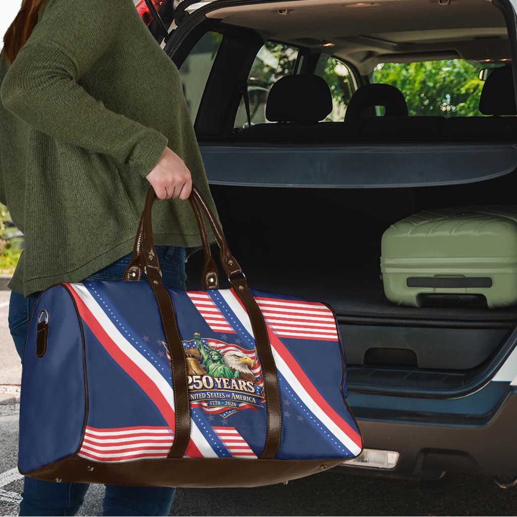 America 250th Anniversary Travel Bag USA 1776-2026 Patriotic Eagle