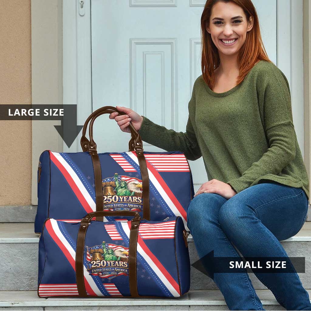 America 250th Anniversary Travel Bag USA 1776-2026 Patriotic Eagle
