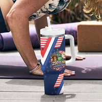 America 250th Anniversary Tumbler With Handle USA 1776-2026 Patriotic Eagle
