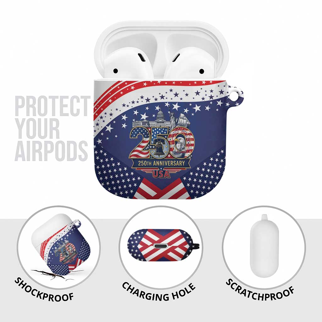 USA 250 Years of Freedom AirPods Case All American Pride