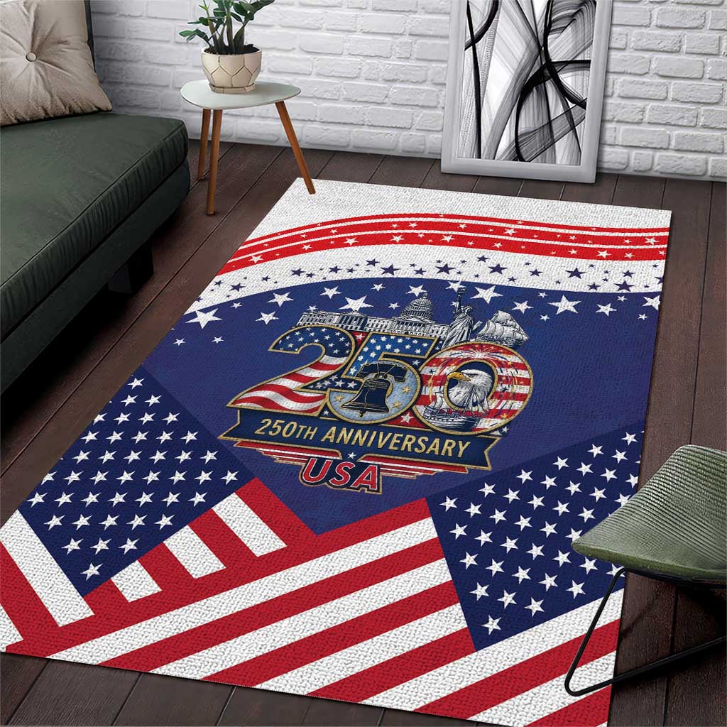USA 250 Years of Freedom Area Rug All American Pride