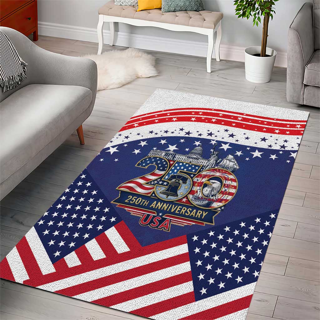 USA 250 Years of Freedom Area Rug All American Pride