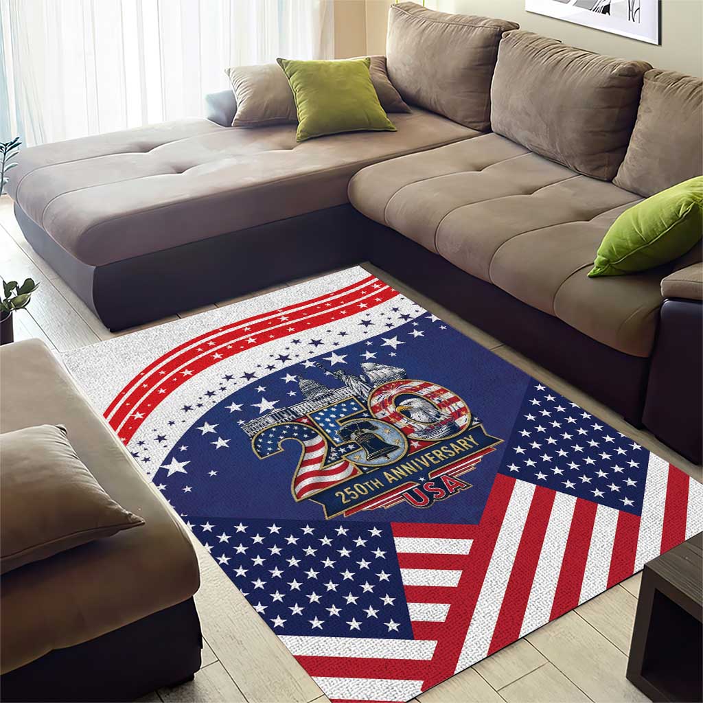 USA 250 Years of Freedom Area Rug All American Pride