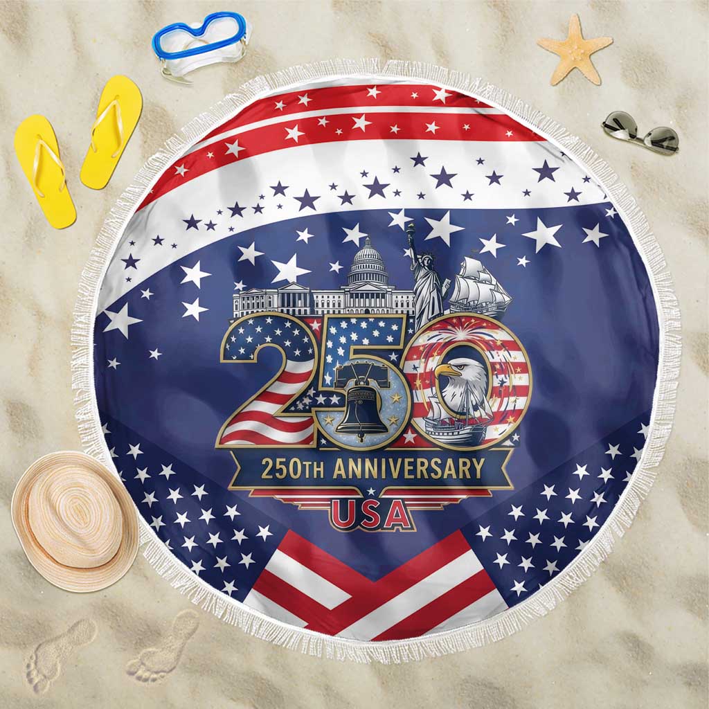 USA 250 Years of Freedom Beach Blanket All American Pride