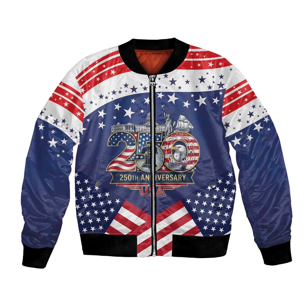 USA 250 Years of Freedom Bomber Jacket All American Pride