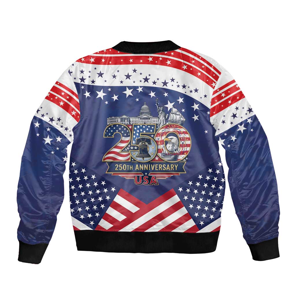 USA 250 Years of Freedom Bomber Jacket All American Pride