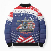 USA 250 Years of Freedom Bomber Puffer Jacket All American Pride