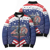 USA 250 Years of Freedom Bomber Puffer Jacket All American Pride