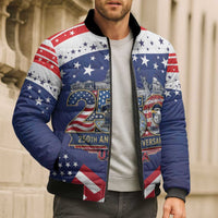USA 250 Years of Freedom Bomber Puffer Jacket All American Pride