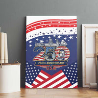 USA 250 Years of Freedom Canvas Wall Art All American Pride