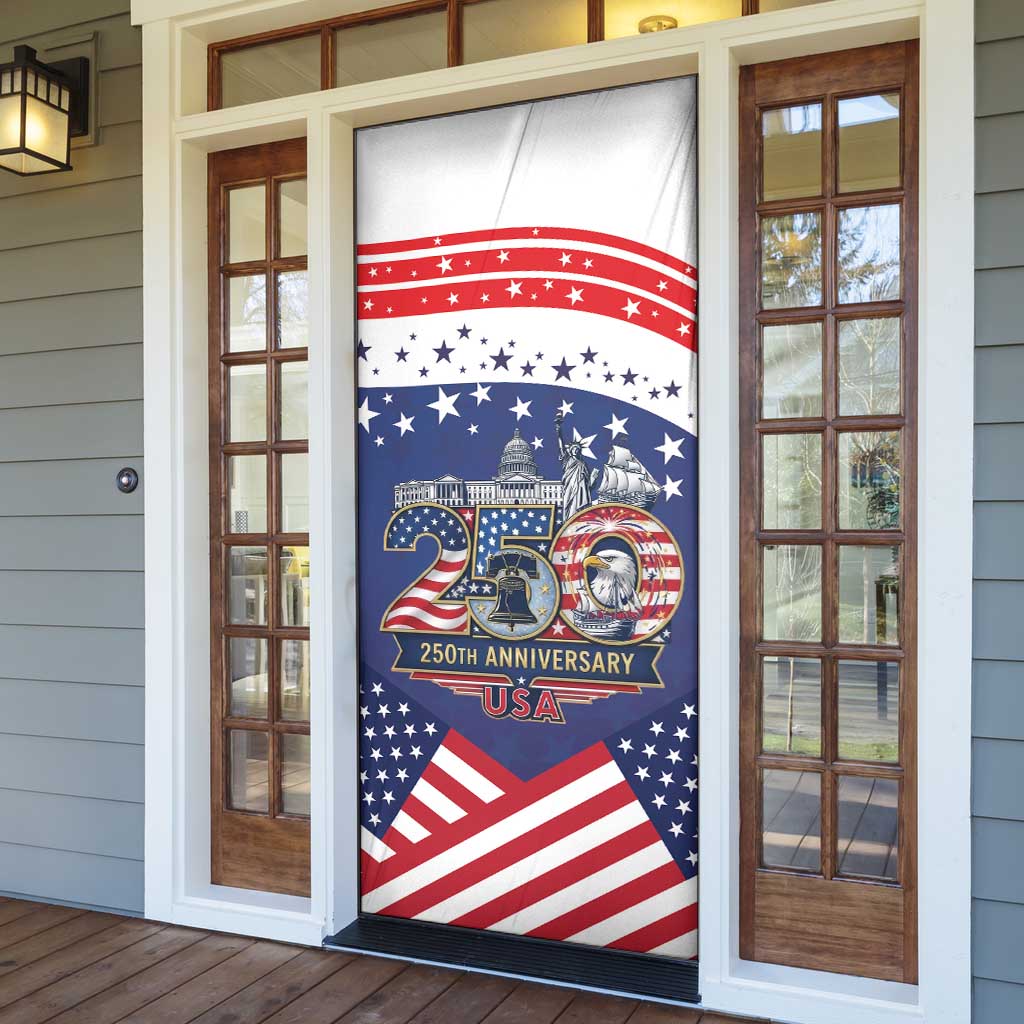 USA 250 Years of Freedom Door Cover All American Pride