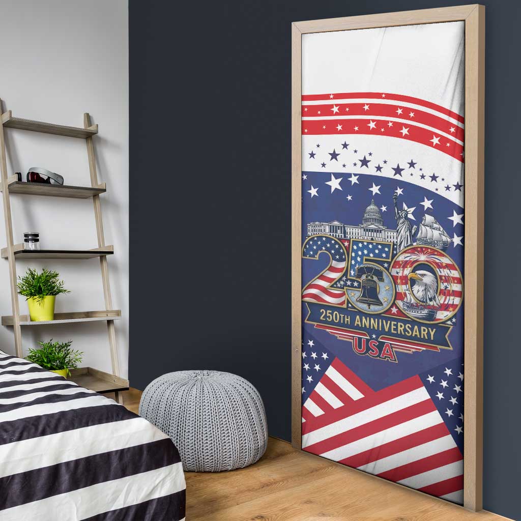 USA 250 Years of Freedom Door Cover All American Pride