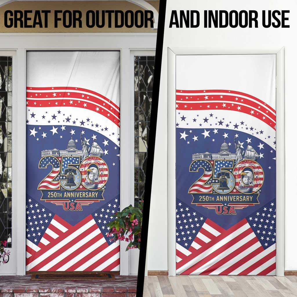 USA 250 Years of Freedom Door Cover All American Pride