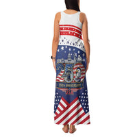 USA 250 Years of Freedom Family Matching Tank Maxi Dress and Hawaiian Shirt All American Pride