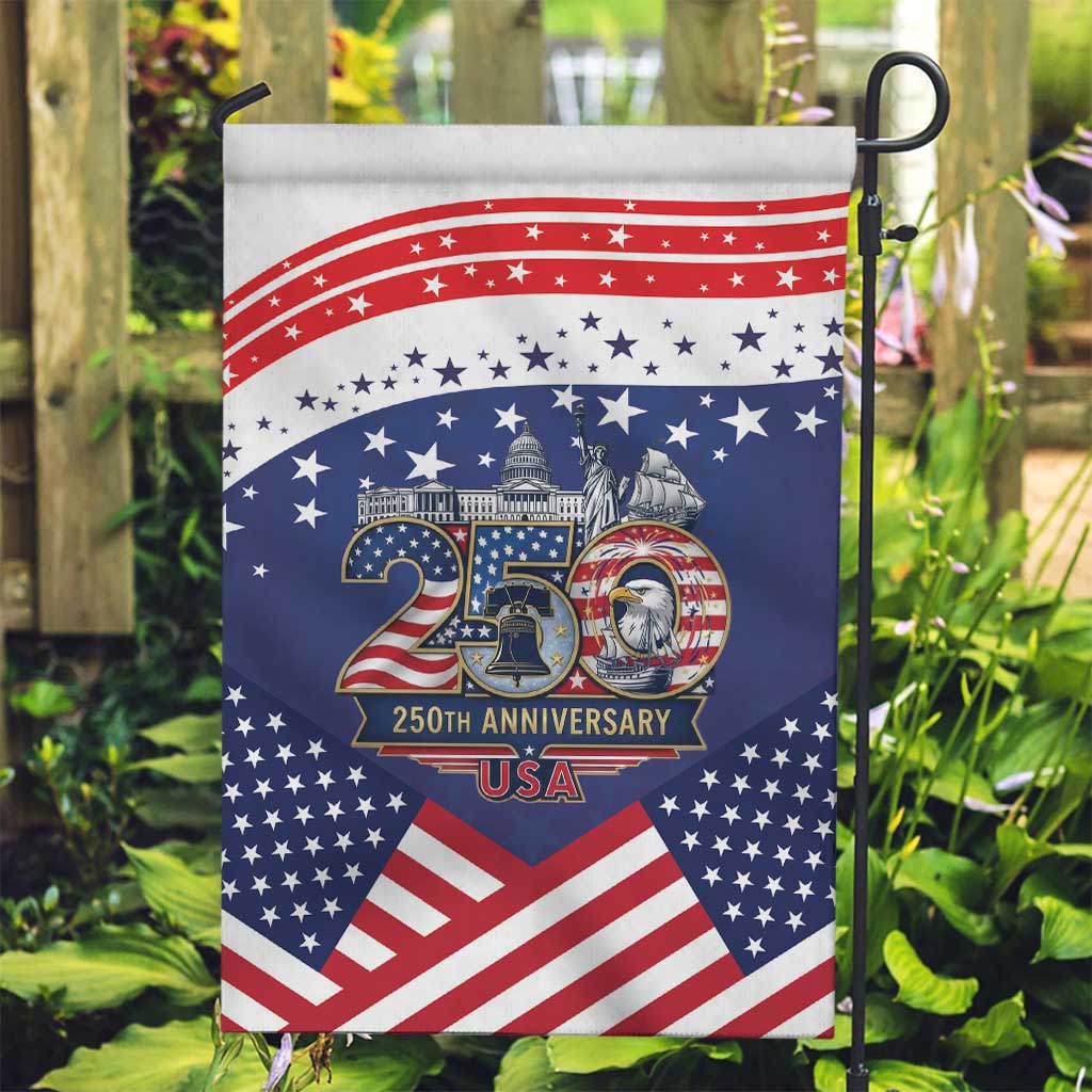 USA 250 Years of Freedom Garden Flag All American Pride