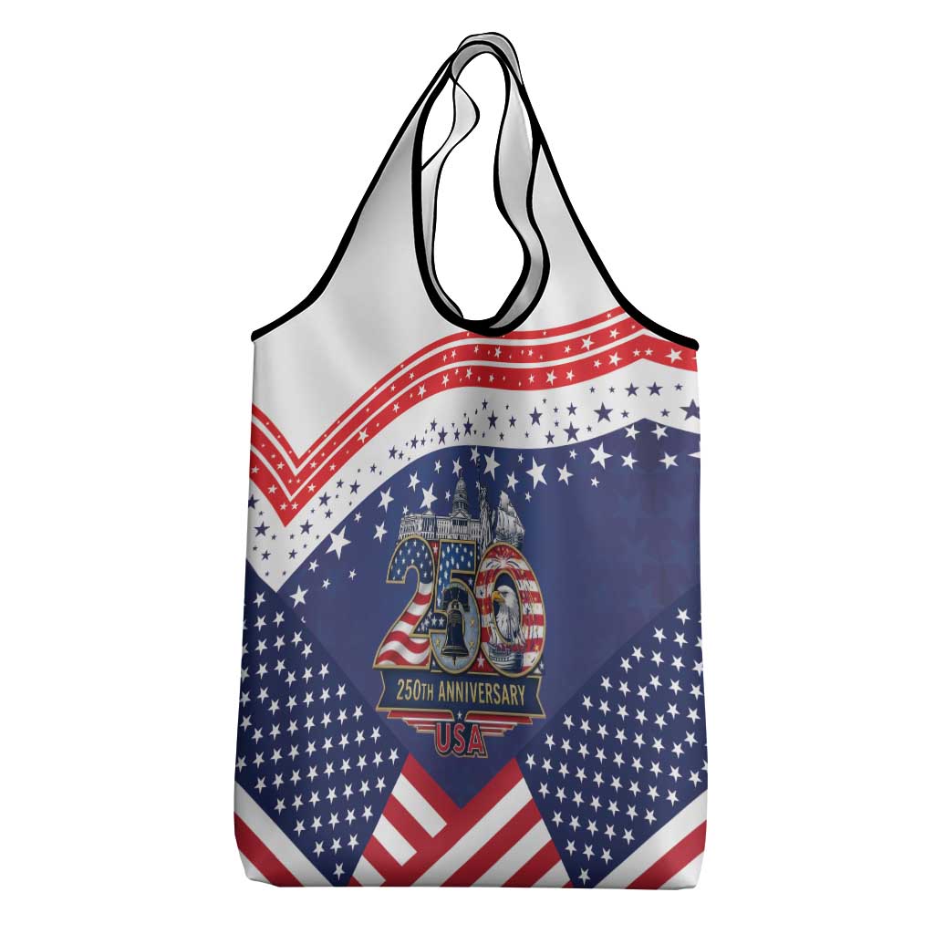 USA 250 Years of Freedom Grocery Bag All American Pride