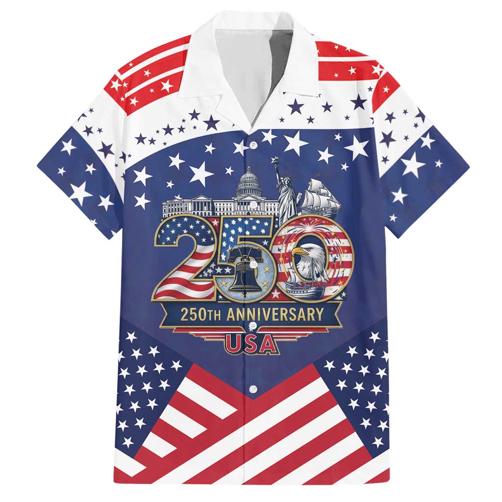 USA 250 Years of Freedom Hawaiian Shirt All American Pride