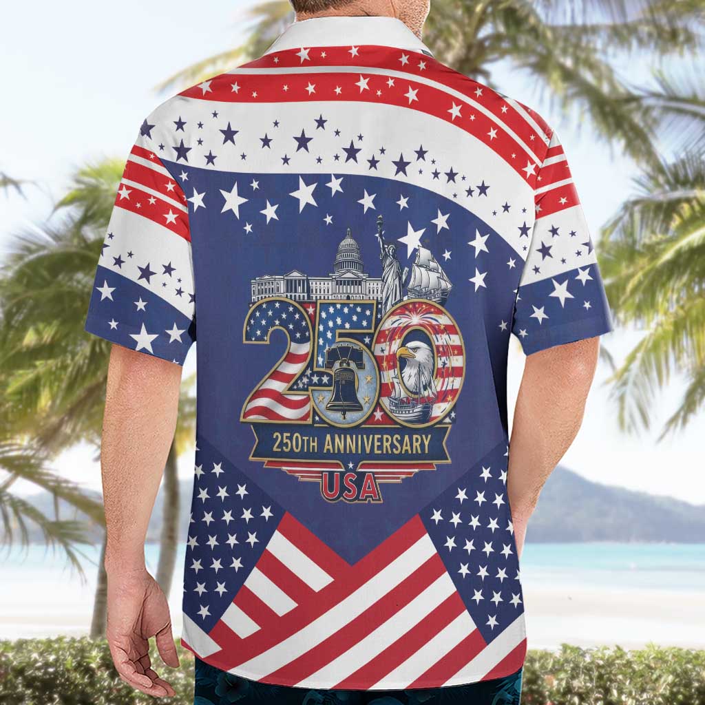 USA 250 Years of Freedom Hawaiian Shirt All American Pride