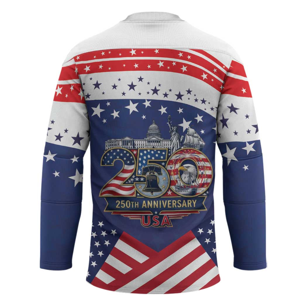 USA 250 Years of Freedom Hockey Jersey All American Pride