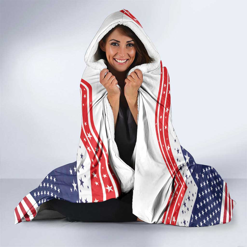 USA 250 Years of Freedom Hooded Blanket All American Pride