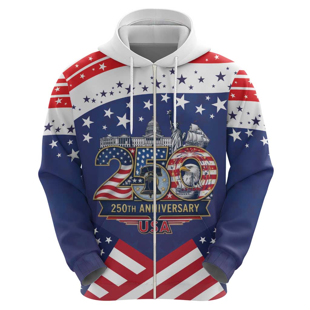 USA 250 Years of Freedom Hoodie All American Pride