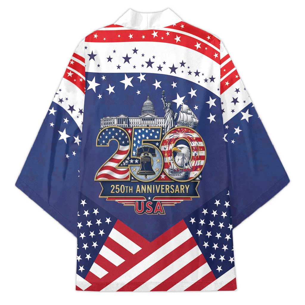 USA 250 Years of Freedom Kimono All American Pride