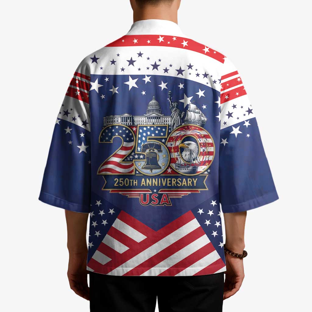 USA 250 Years of Freedom Kimono All American Pride