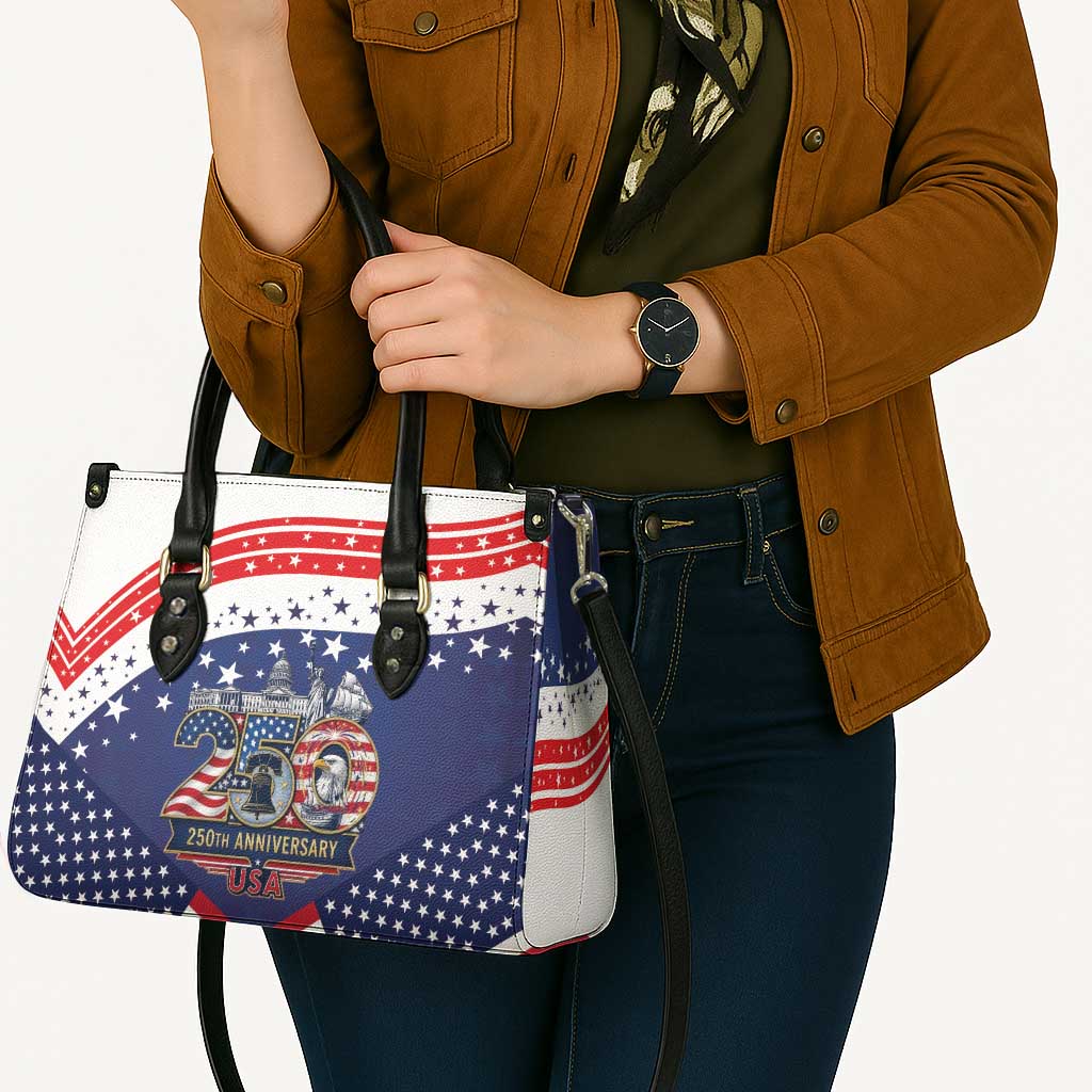 USA 250 Years of Freedom Leather Bag All American Pride
