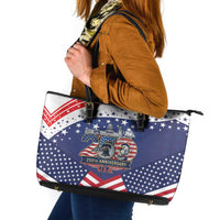 USA 250 Years of Freedom Leather Tote Bag All American Pride