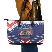 USA 250 Years of Freedom Leather Tote Bag All American Pride