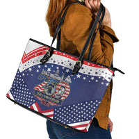 USA 250 Years of Freedom Leather Tote Bag All American Pride