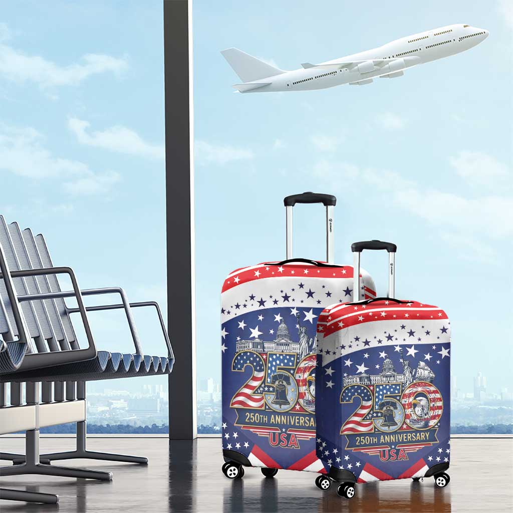 USA 250 Years of Freedom Luggage Cover All American Pride