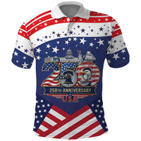 USA 250 Years of Freedom Polo Shirt All American Pride