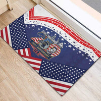 USA 250 Years of Freedom Rubber Doormat All American Pride