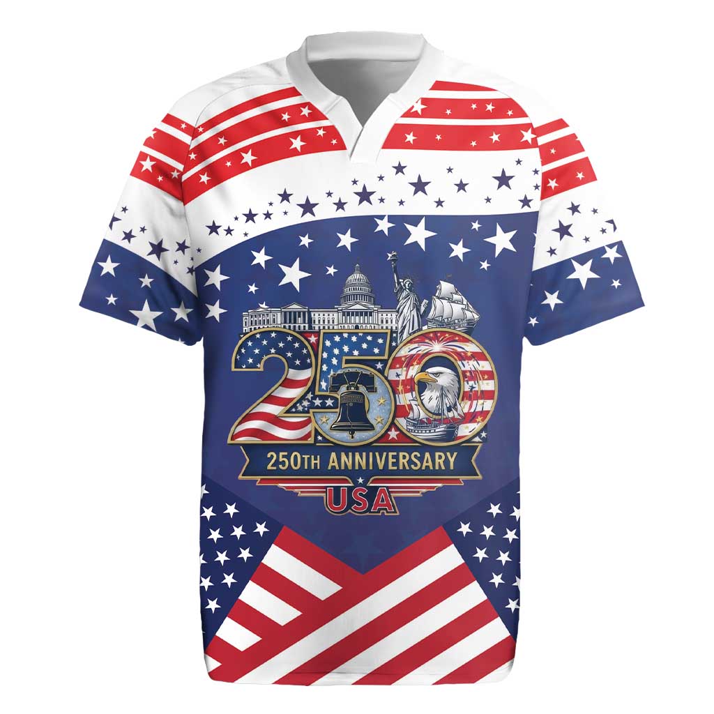 USA 250 Years of Freedom Rugby Jersey All American Pride