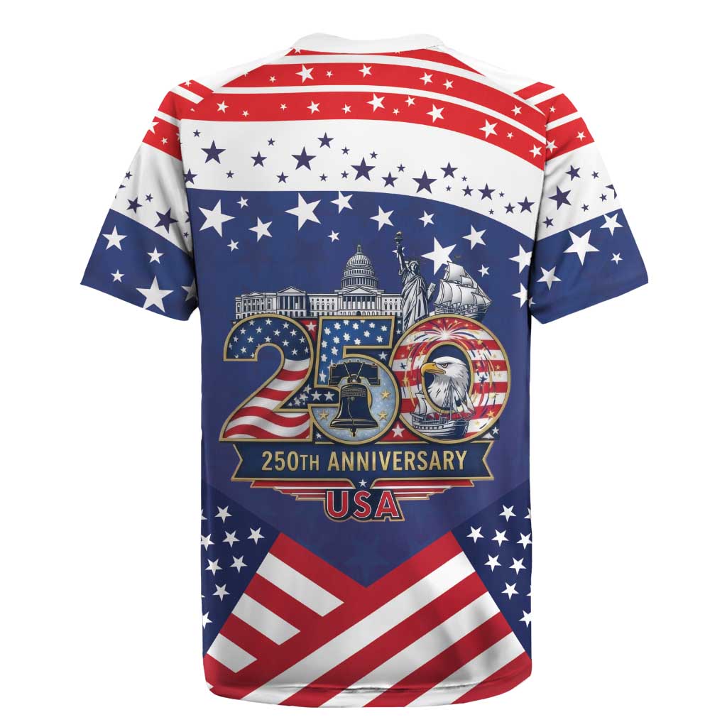 USA 250 Years of Freedom Rugby Jersey All American Pride