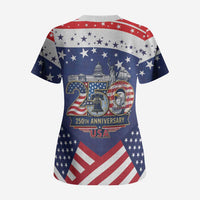 USA 250 Years of Freedom Scrub Top All American Pride