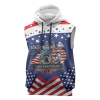 USA 250 Years of Freedom Sleeveless Hoodie All American Pride