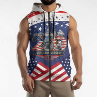 USA 250 Years of Freedom Sleeveless Zip Hoodie All American Pride