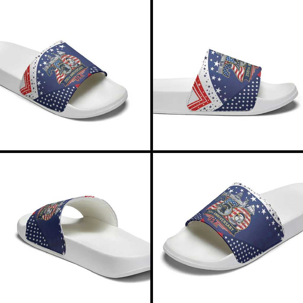 USA 250 Years of Freedom Slide Sandals All American Pride