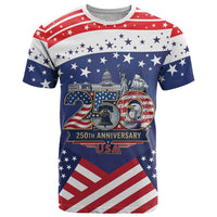 USA 250 Years of Freedom T Shirt All American Pride