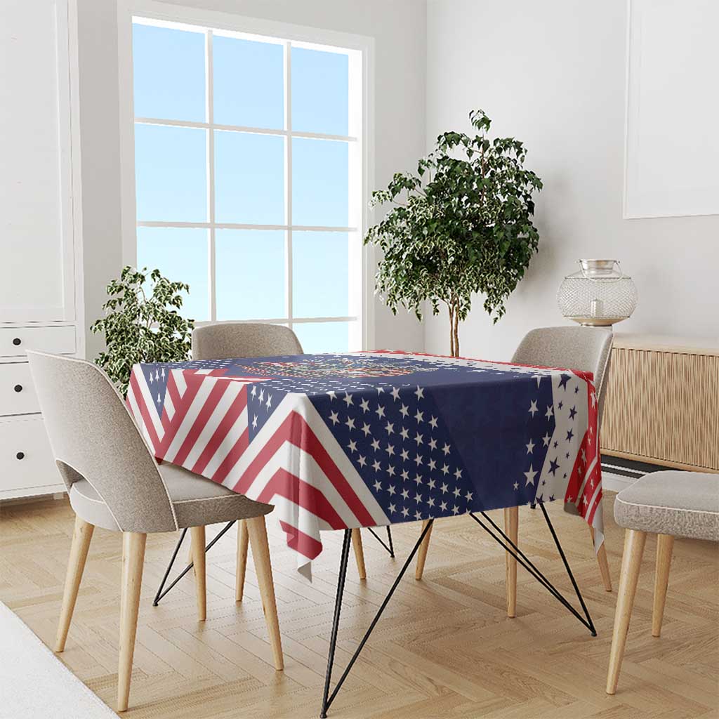 USA 250 Years of Freedom Tablecloth All American Pride