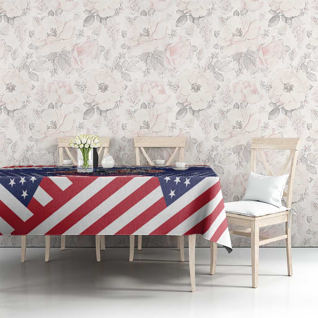 USA 250 Years of Freedom Tablecloth All American Pride