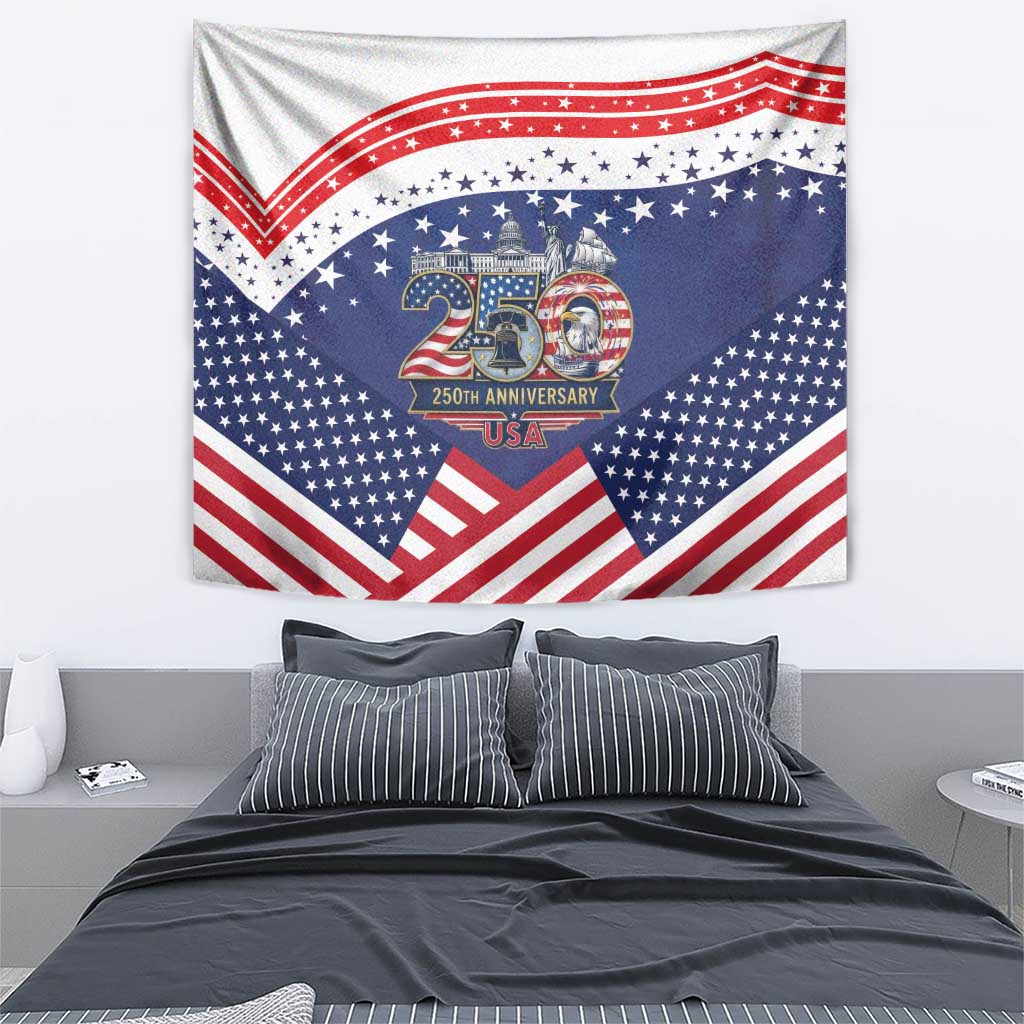USA 250 Years of Freedom Tapestry All American Pride