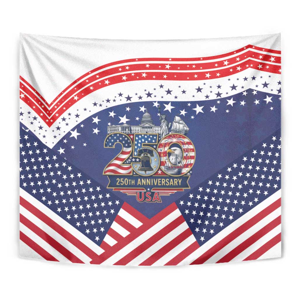 USA 250 Years of Freedom Tapestry All American Pride