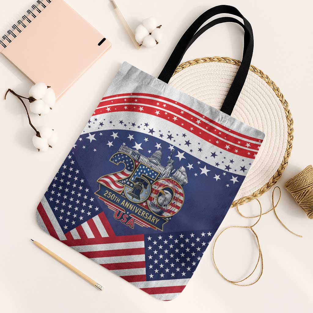 USA 250 Years of Freedom Tote Bag All American Pride